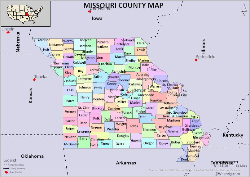 Estos son los condados más rojos y más azules de Missouri, según los